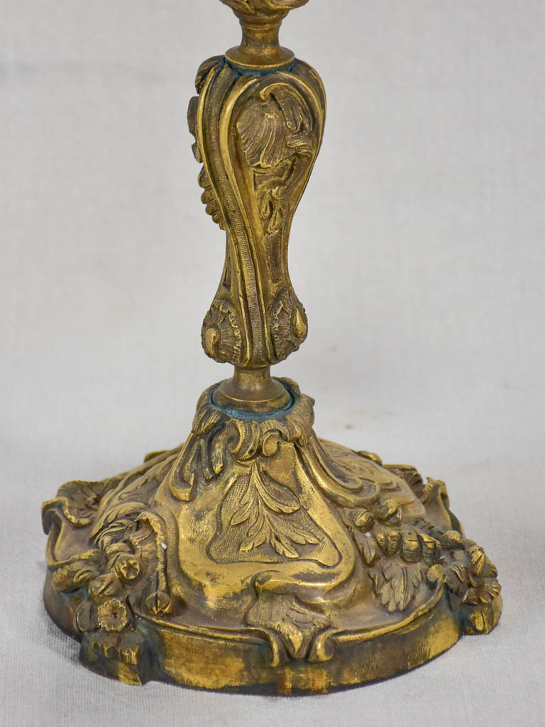 Pair of antique French candlesticks with five branches 20½"