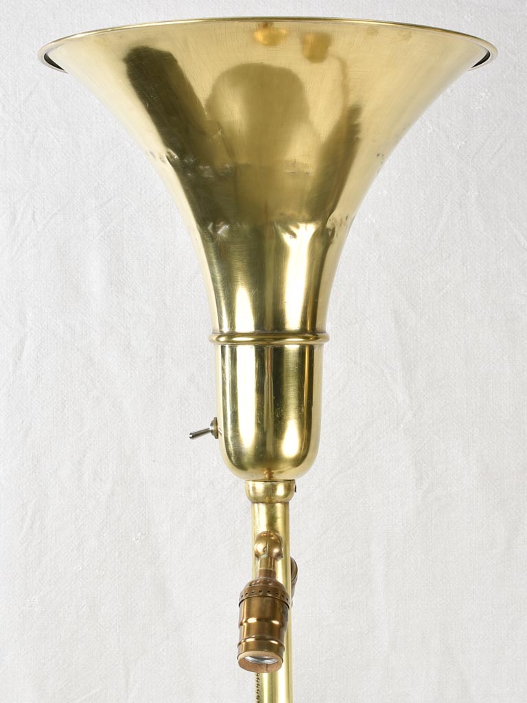 Classic brass lamps with dents