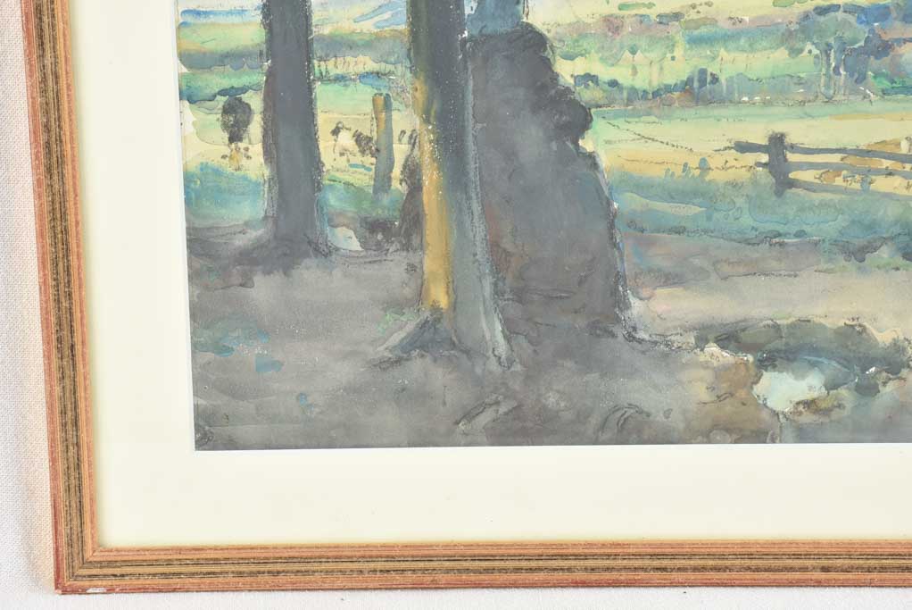 Genuine Montagné wooden farm scene