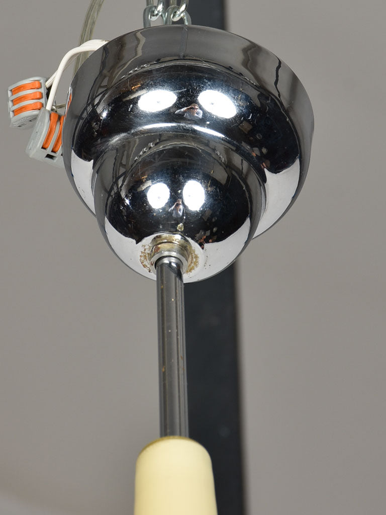 Unique four shade antique chandelier