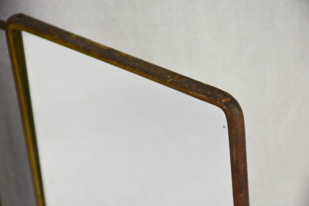 Early 20th-century French barber's mirror with three panels 8¾"
