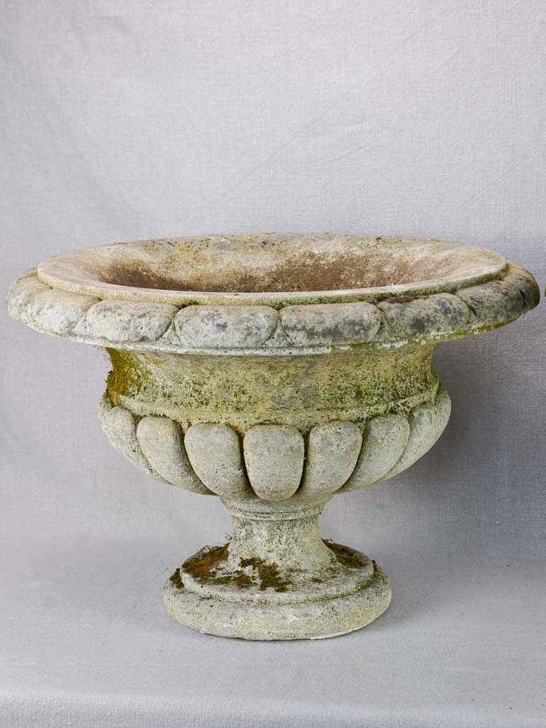 Pair of mid century French Medici / cup garden planters 21¼"