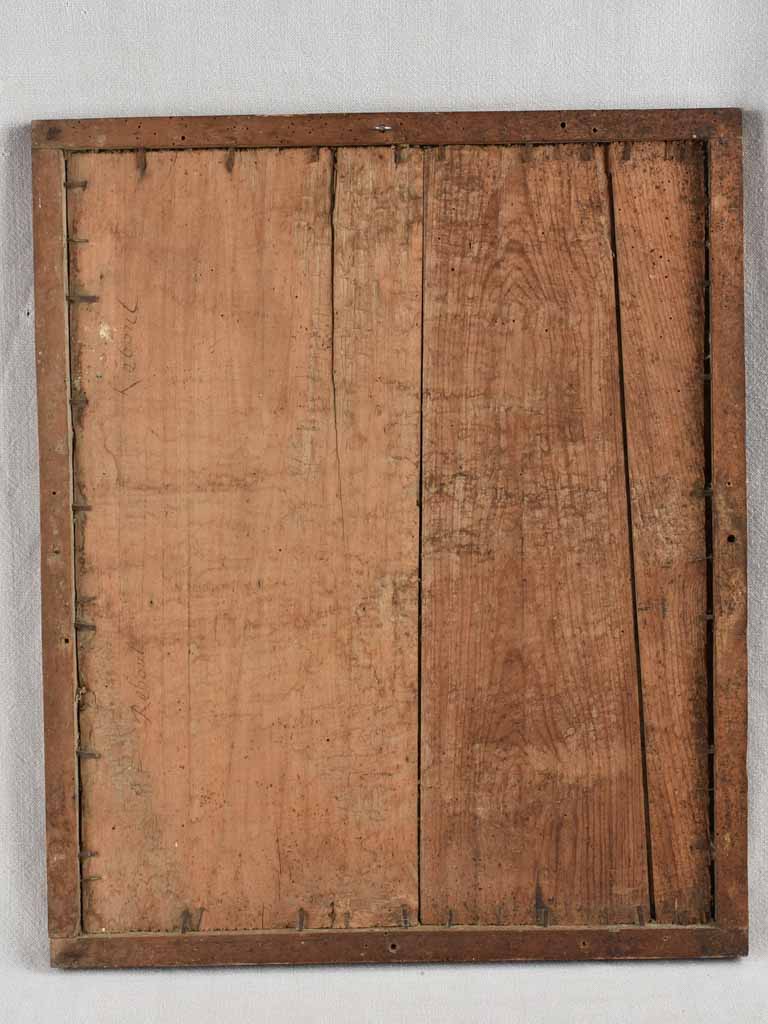 18th century French 'à la Bérain' mirror w/ aged mercury glass - rectangular 23¾" x 19"