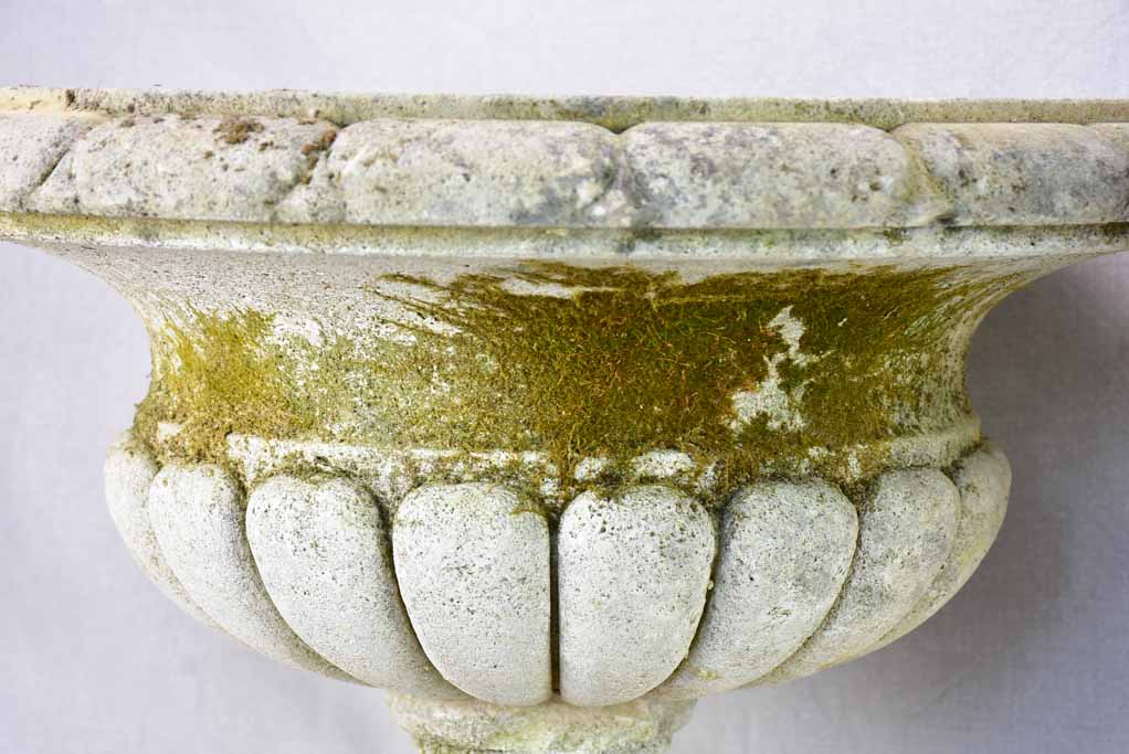 Pair of mid century French Medici / cup garden planters 21¼"