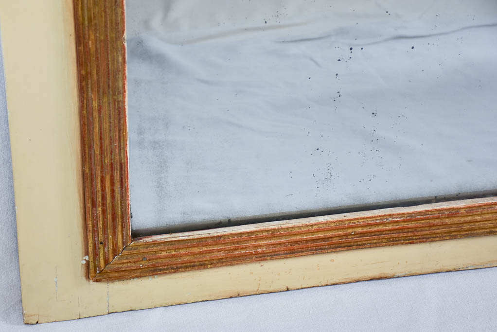 Mid-19th-century French trumeau mirror 53½" x 35¾"