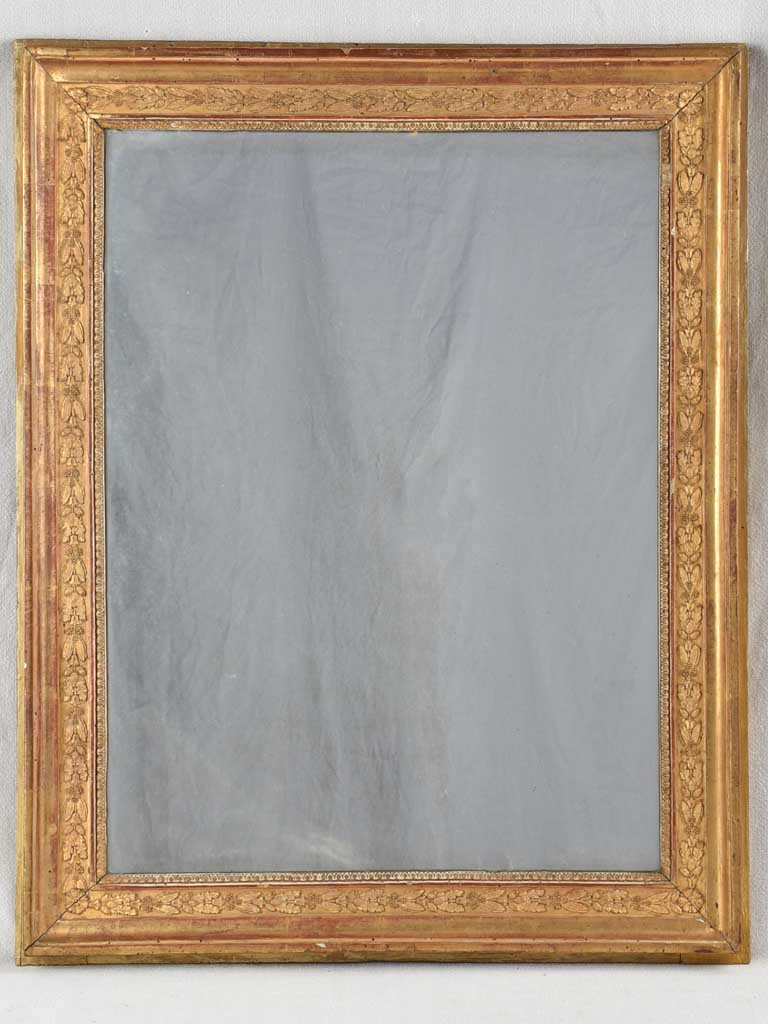 19Th-Century gilded French mirror - Restauration period 31½" x 25¼"