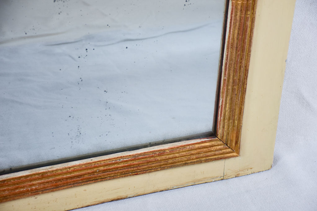 Mid-19th-century French trumeau mirror 53½" x 35¾"