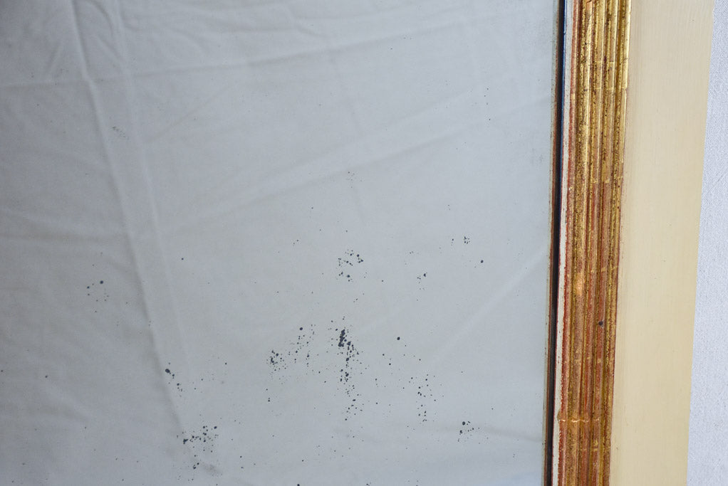 Mid-19th-century French trumeau mirror 53½" x 35¾"