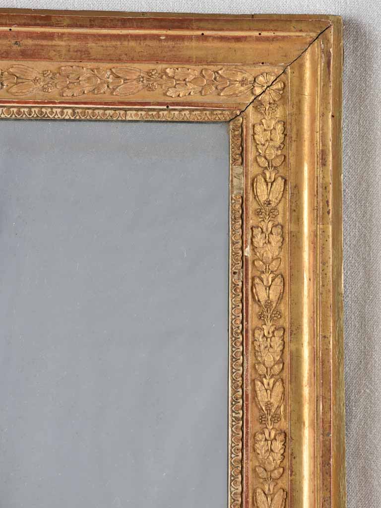 19Th-Century gilded French mirror - Restauration period 31½" x 25¼"