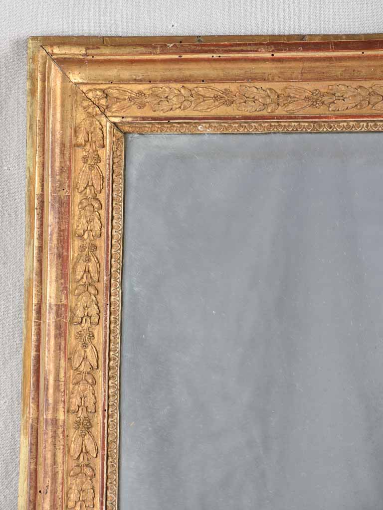 19Th-Century gilded French mirror - Restauration period 31½" x 25¼"