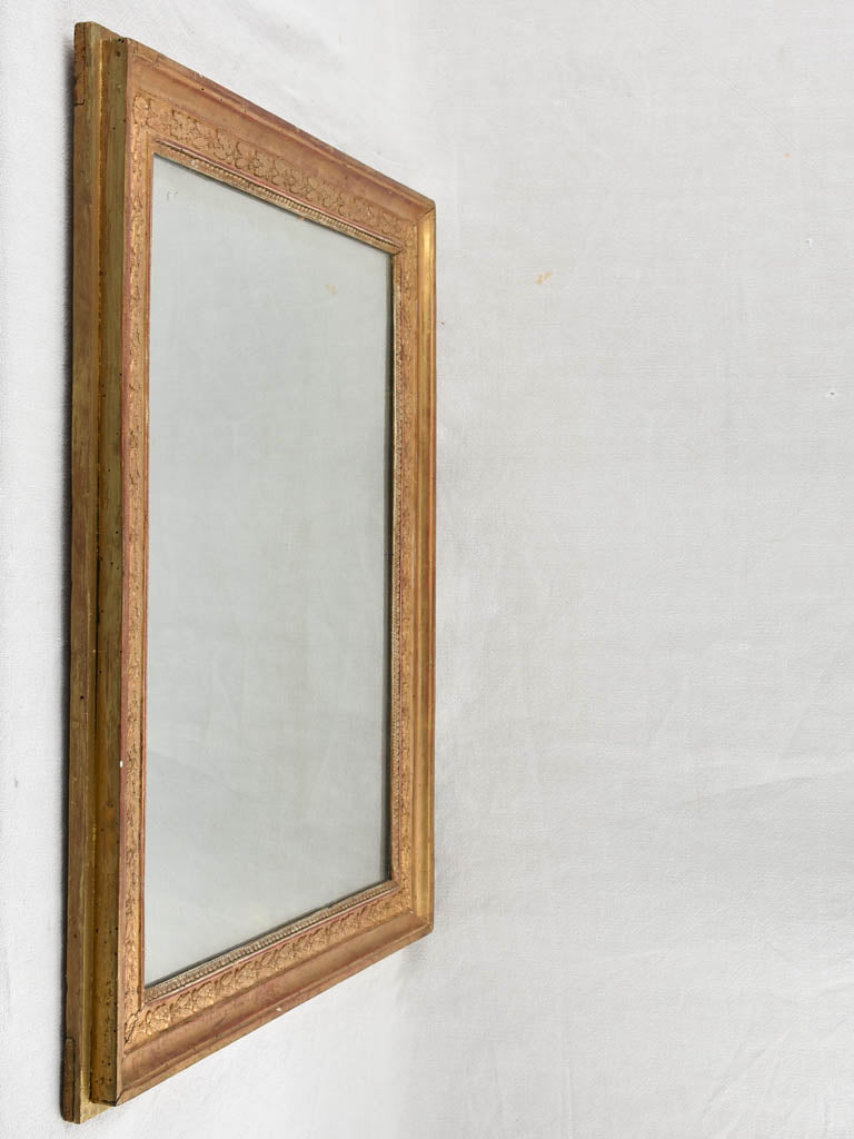 19Th-Century gilded French mirror - Restauration period 31½" x 25¼"