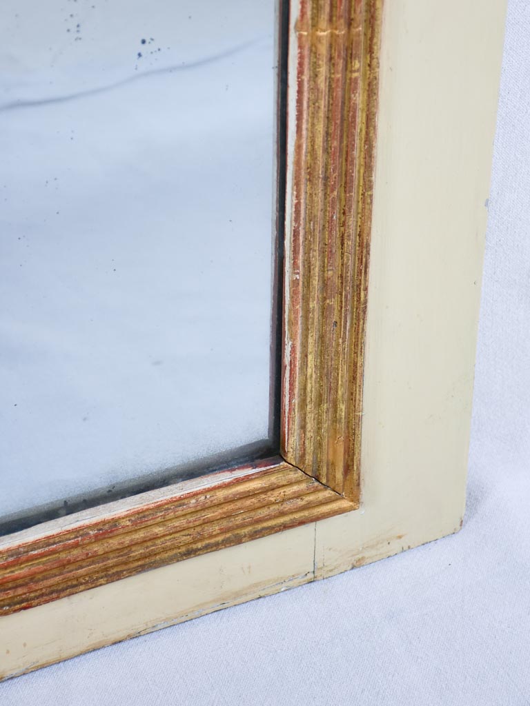 Mid-19th-century French trumeau mirror 53½" x 35¾"