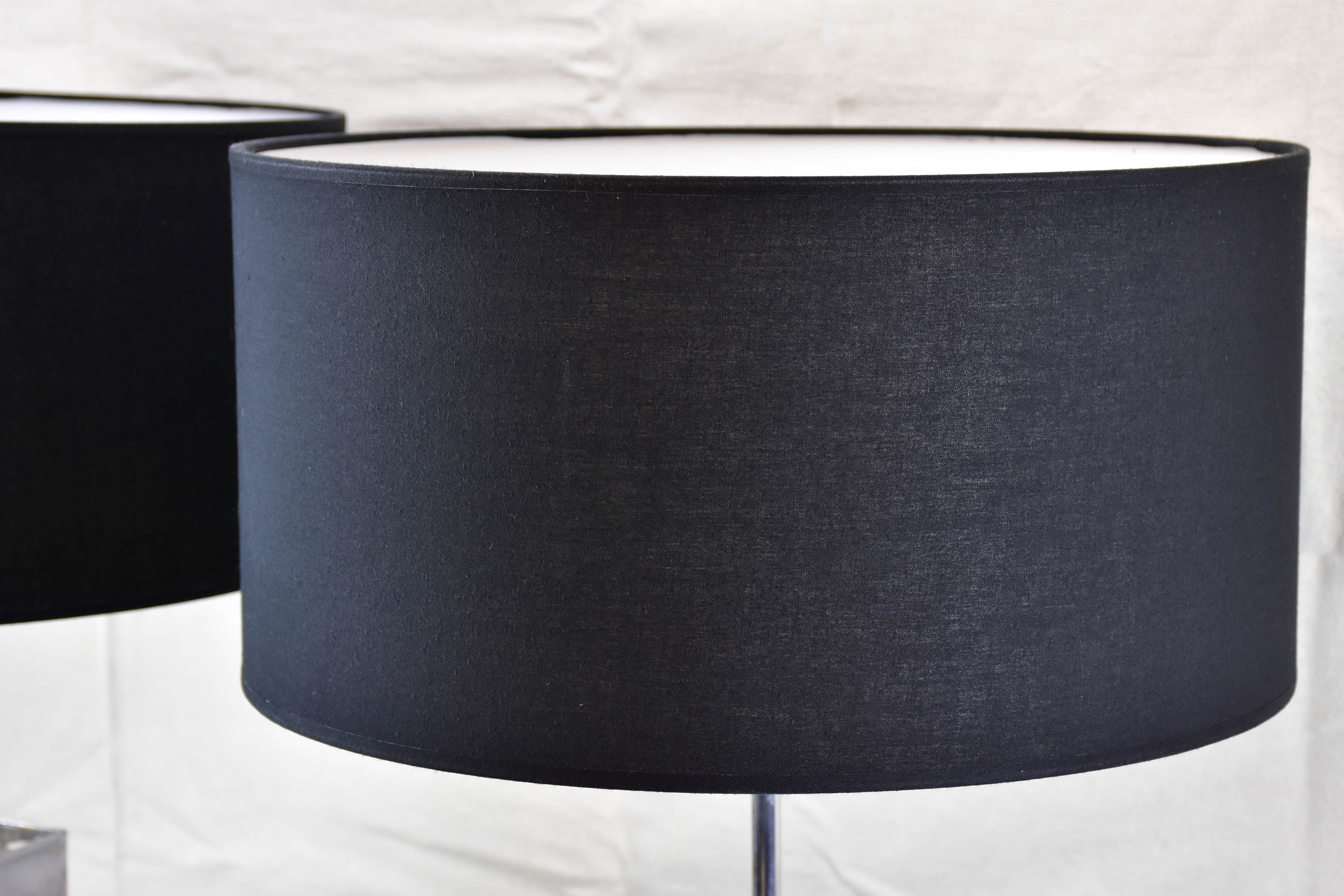 Pair of vintage lamps made with salvaged materials