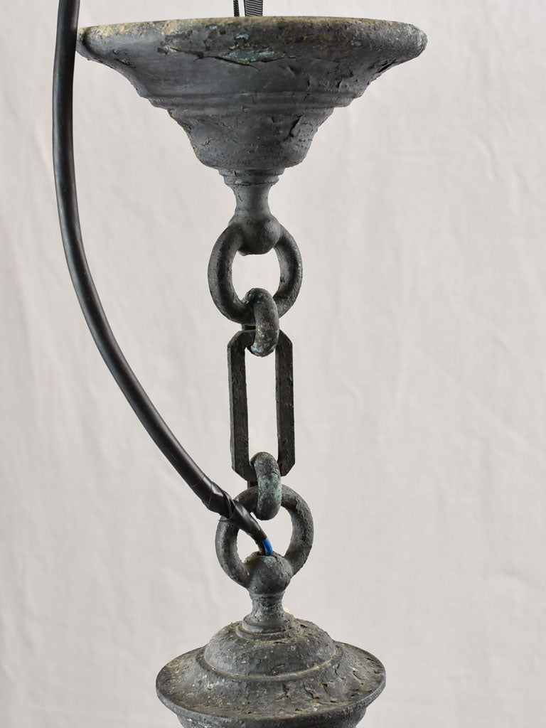 Collection of FOUR industrial Holophane lights 12½" diameter