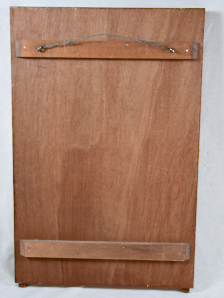 Vintage Venetian mirror with glass flowers 20½" x 30"