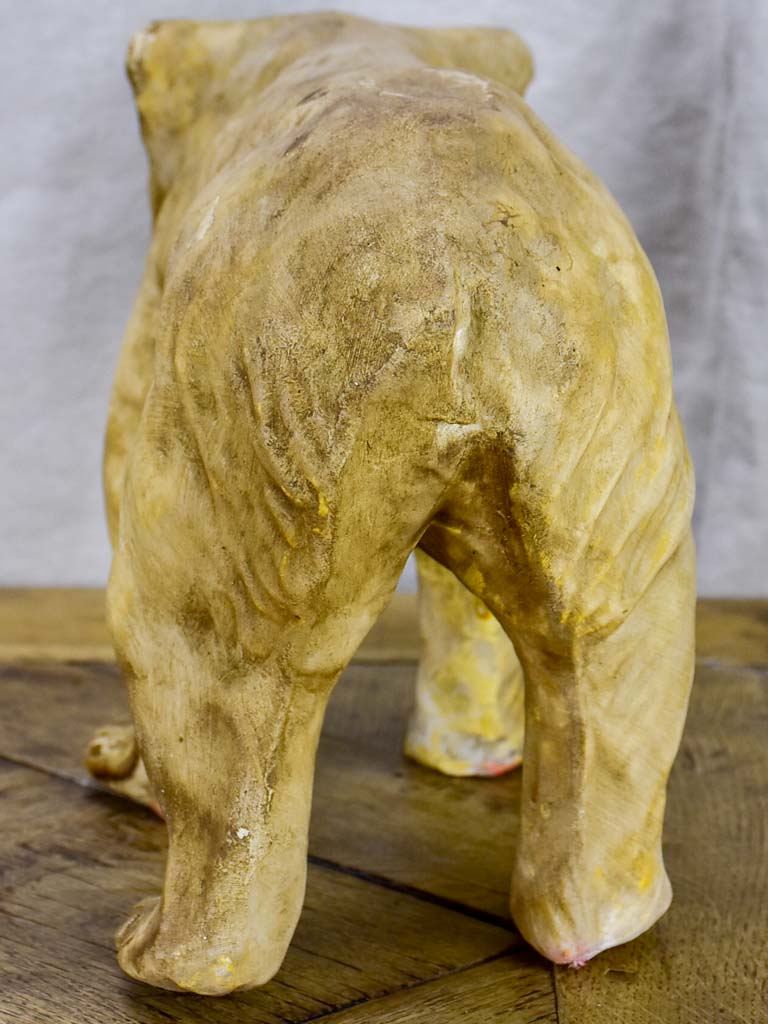 Antique French paper mache polar bear
