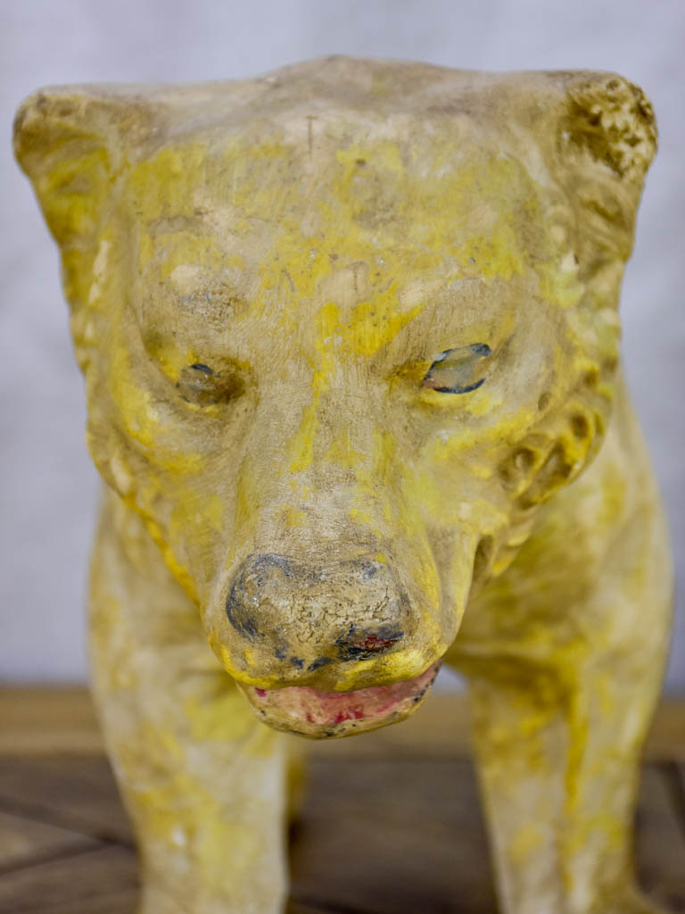 Antique French paper mache polar bear