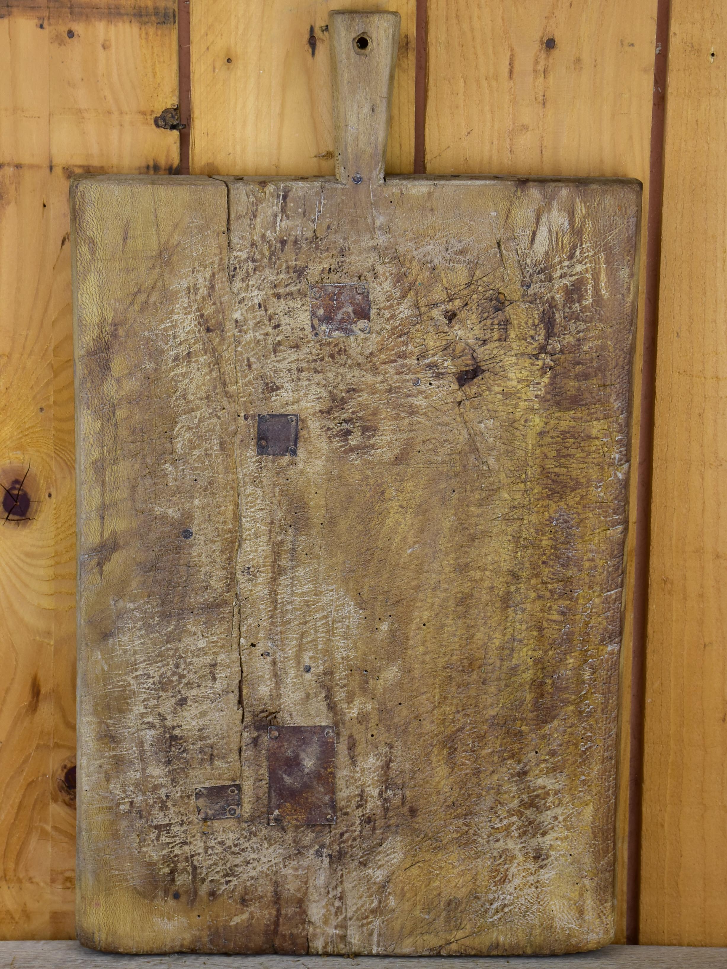 Large antique rustic French cutting board