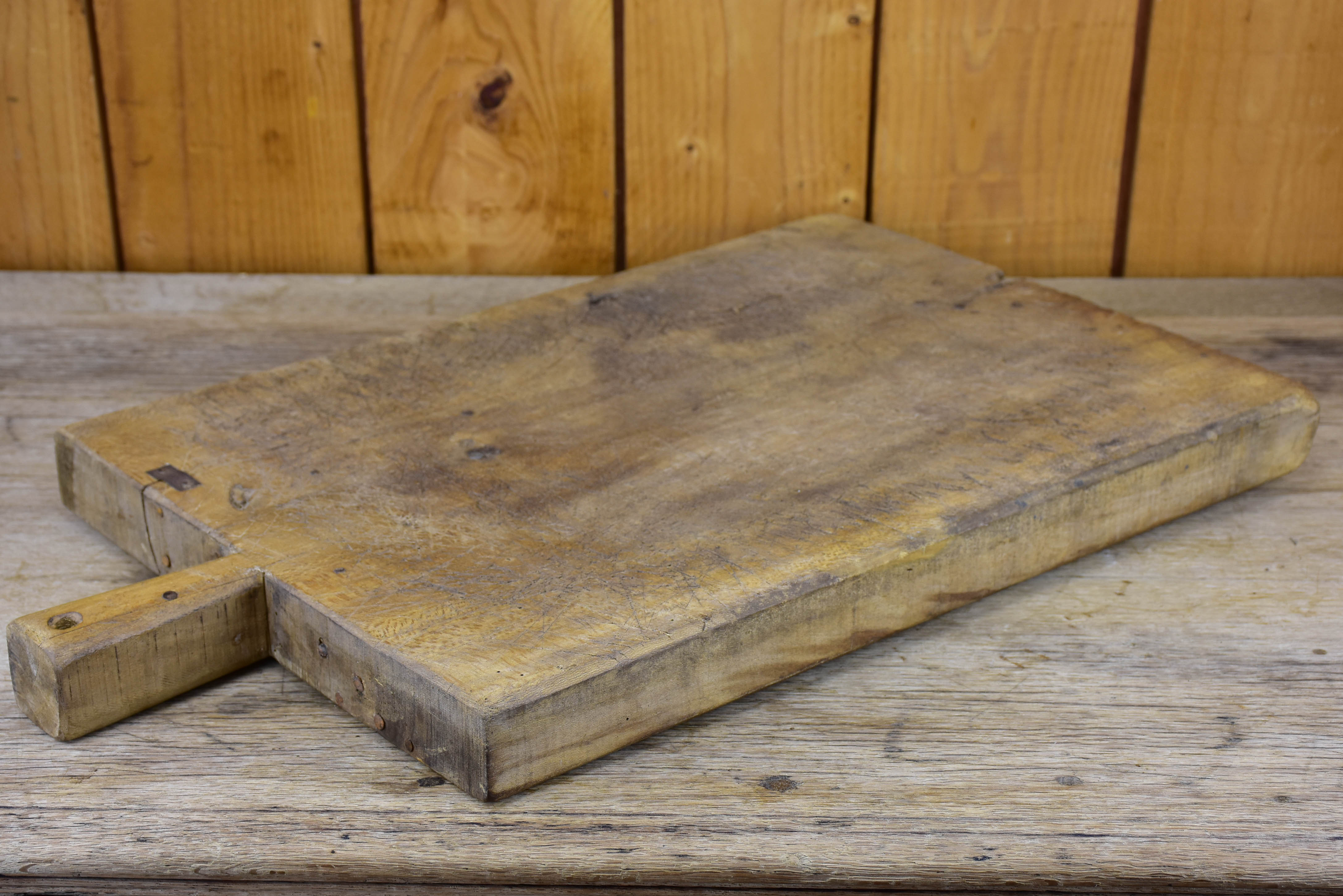 Large antique rustic French cutting board