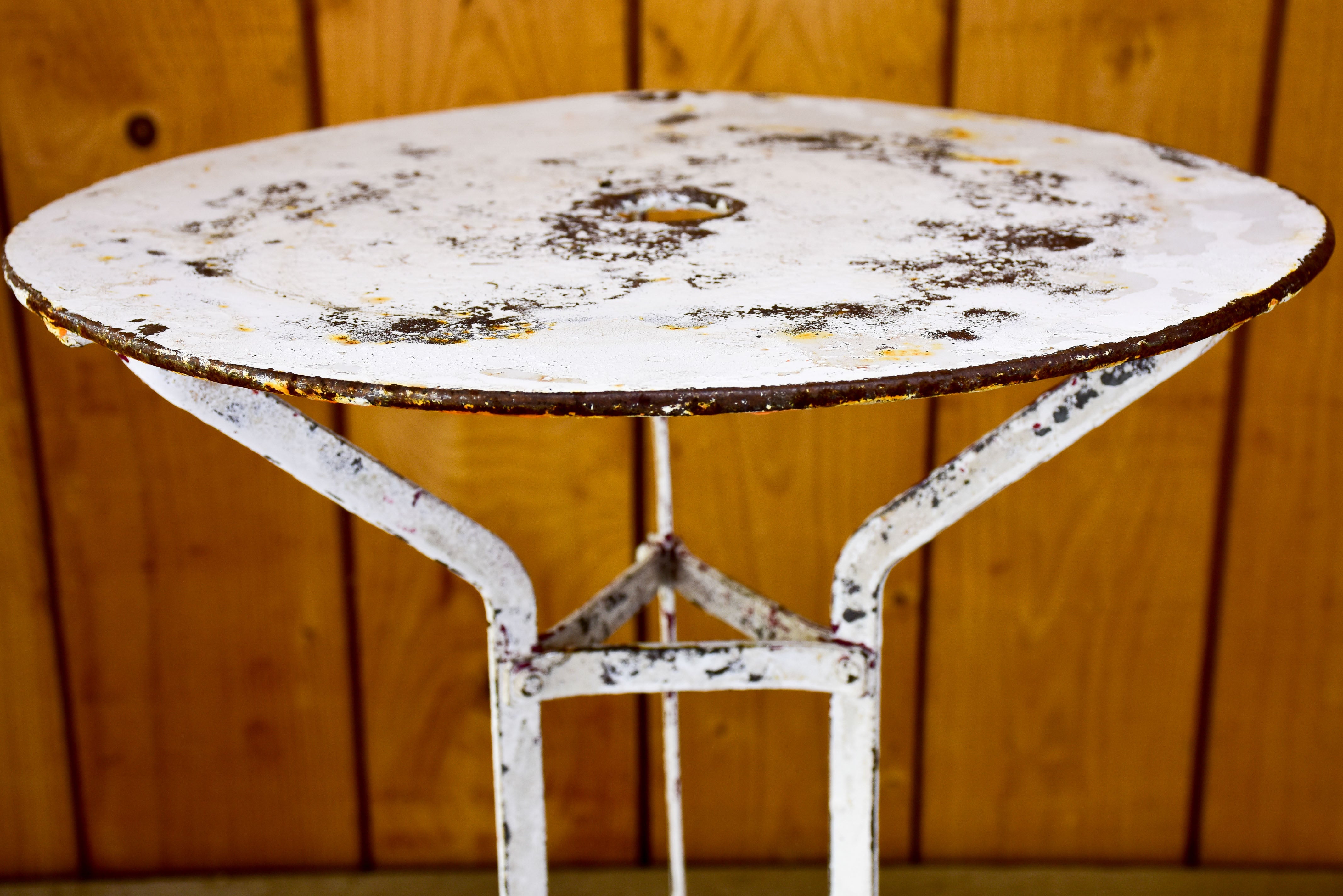 Small round garden side table