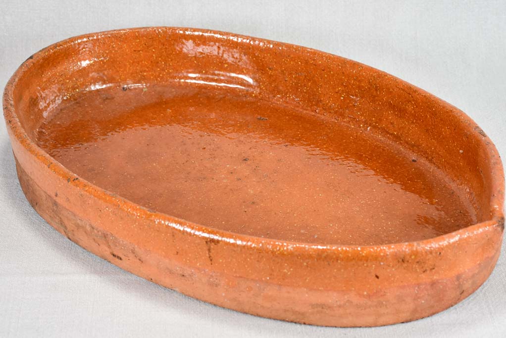 Three very large French casserole dishes 1950's 26½"