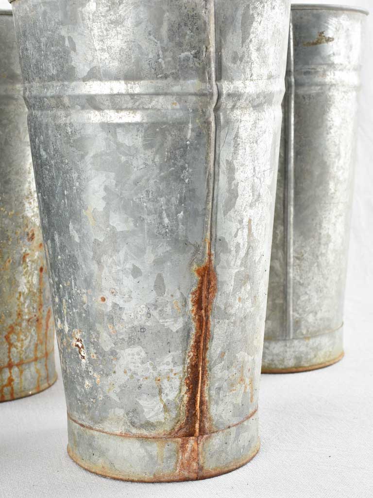 Collection of 8 vintage florist vases 11½" - 16¼"
