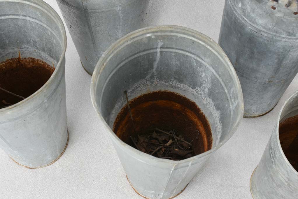 Collection of 8 vintage florist vases 11½" - 16¼"
