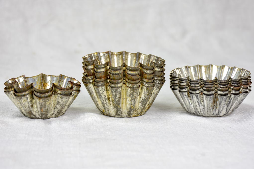 Collection of antique French cake molds