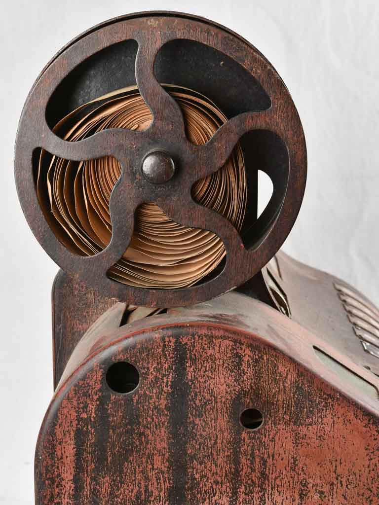 Classic wood-mounted cash register