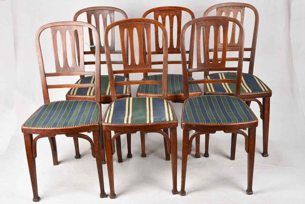 Set of 6 Late 19th-Century Austrian Bentwood dining Chairs - Thonet Style