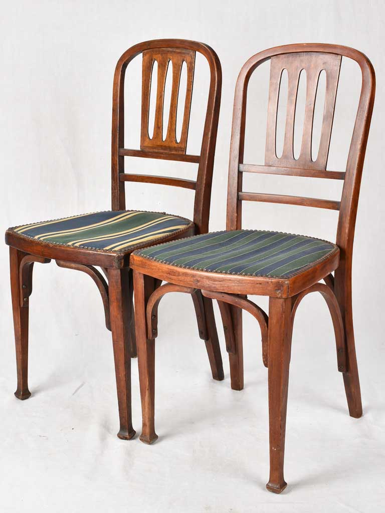 Set of 6 Late 19th-Century Austrian Bentwood dining Chairs - Thonet Style