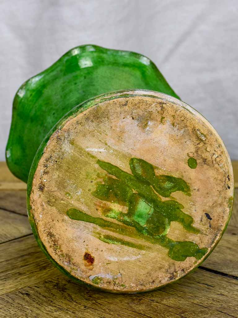 RESERVED Very small early 20th Century florist's vase with rippled neck
