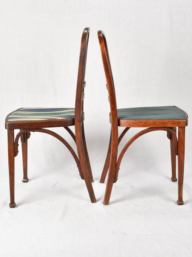Set of 6 Late 19th-Century Austrian Bentwood dining Chairs - Thonet Style