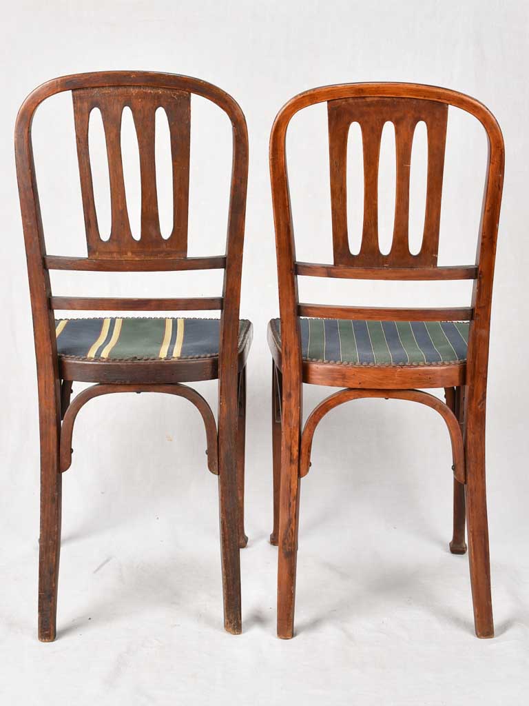 Set of 6 Late 19th-Century Austrian Bentwood dining Chairs - Thonet Style