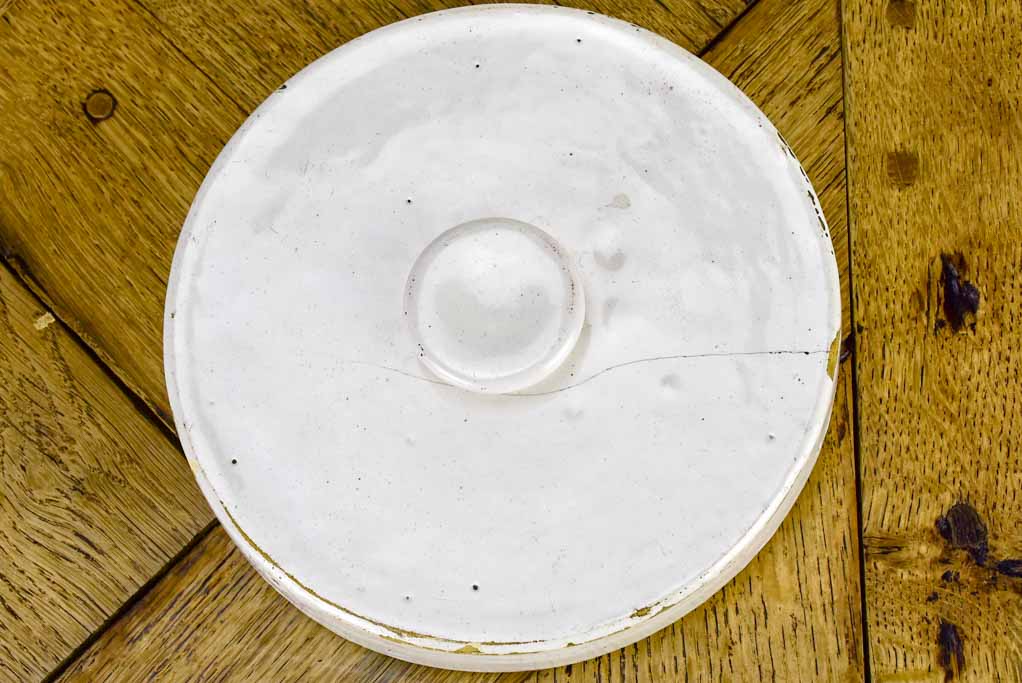 Two large antique French preserving pots 9"