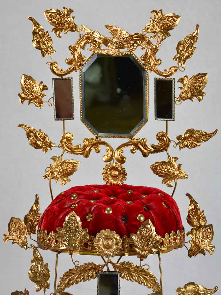 Nineteenth-century Napoleon III marriage globe 20¾"