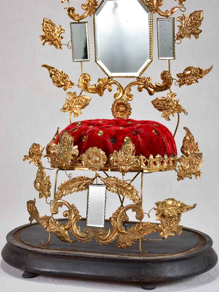 Nineteenth-century Napoleon III marriage globe 20¾"
