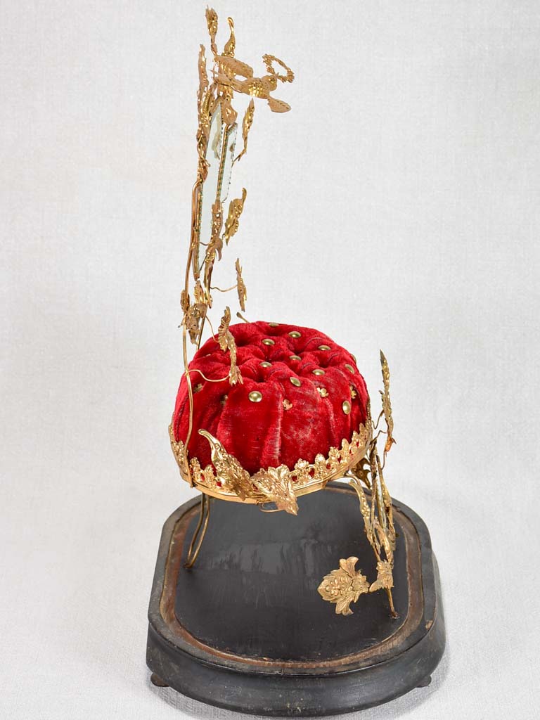 Nineteenth-century Napoleon III marriage globe 20¾"