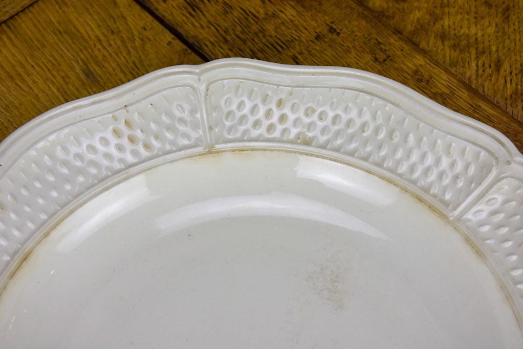 Vintage French round platter - Gien