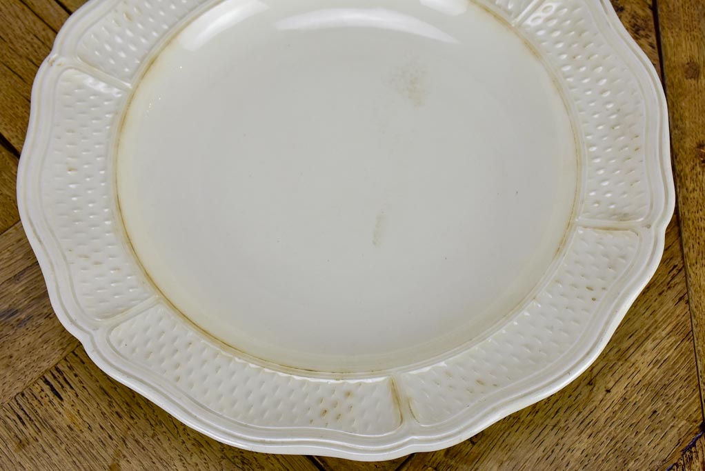 Vintage French round platter - Gien