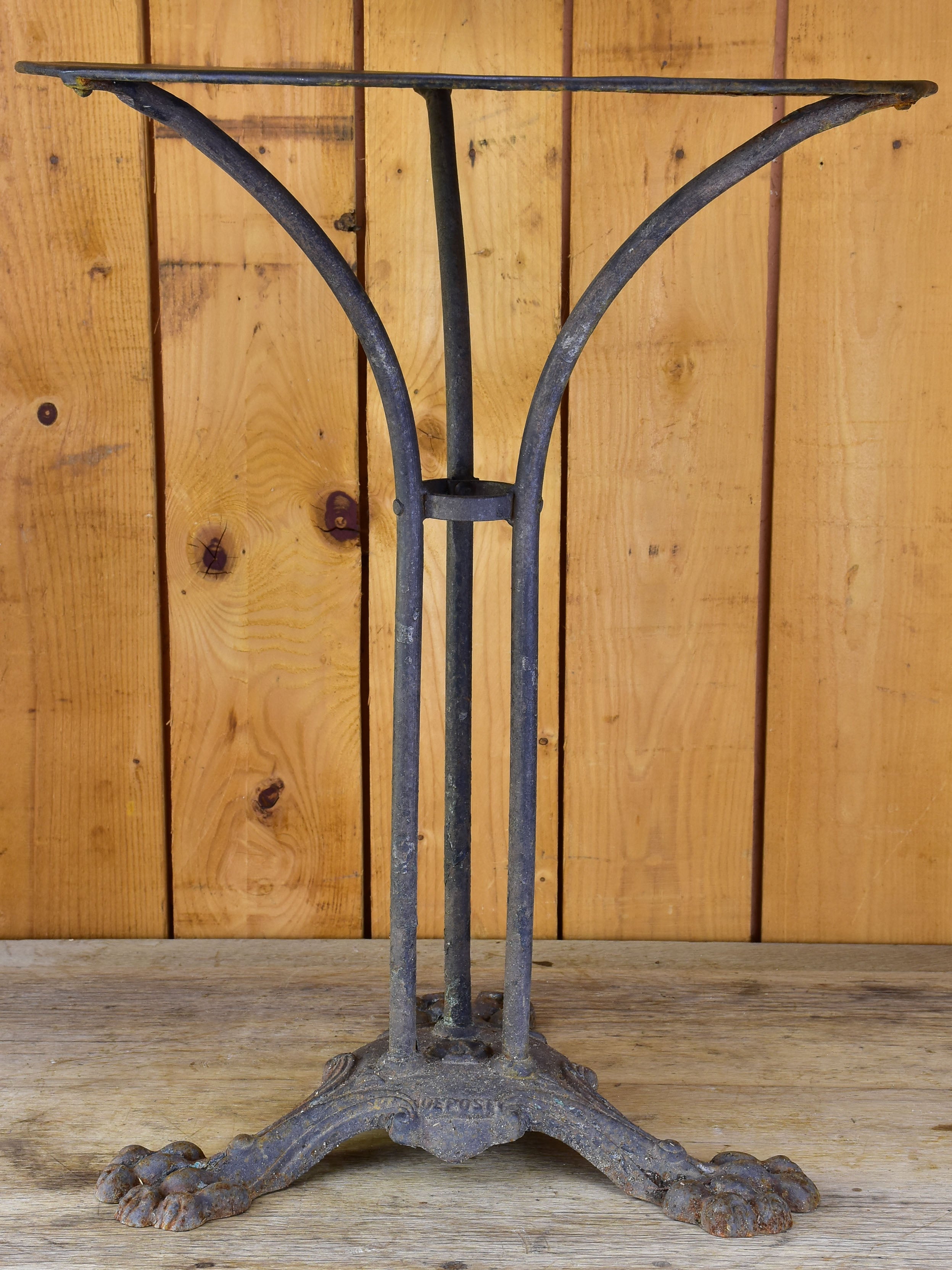 Small antique French garden table - round