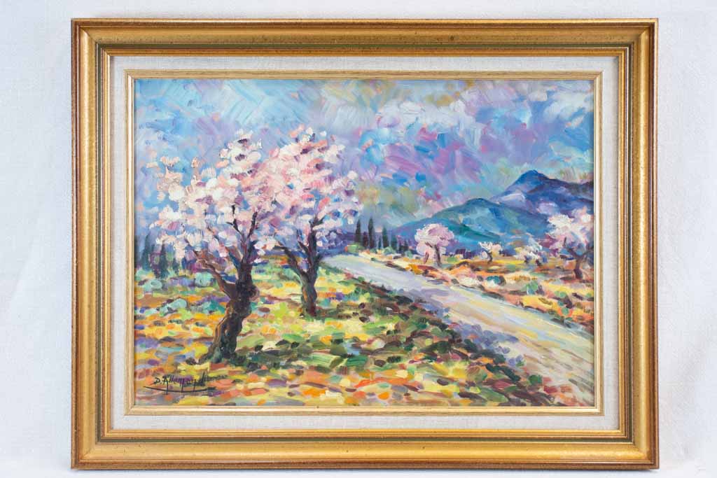 Route d'Eyguières D. Allemand (1906- ?) oil on canvas 19¾" x 25½"