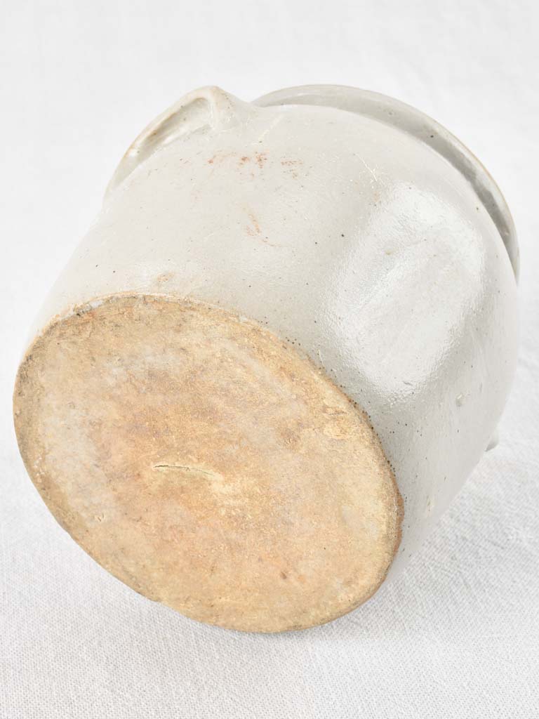 Petite antique French preserving pot - gray crock 6¼"
