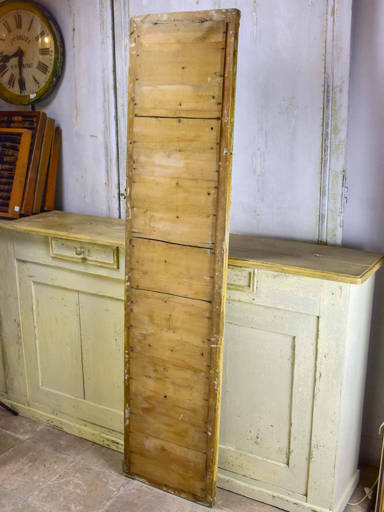 Long antique French mirror with beige / gold frame 70¾" x 16¼"