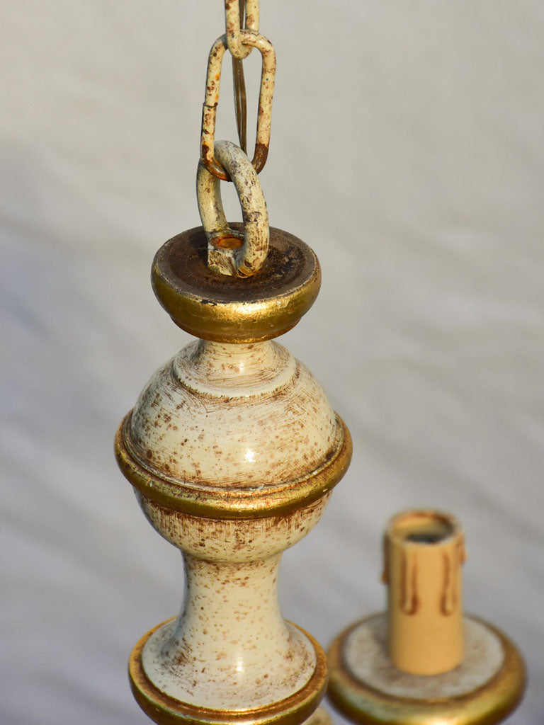 Pretty 1970's four-light Italian chandelier 17¾"