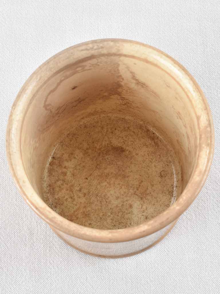 Digoin & Sarregumines preserving pot with mottled glaze 6¼"