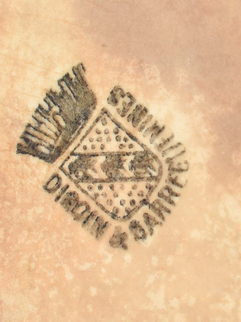 Digoin & Sarregumines preserving pot with mottled glaze 6¼"