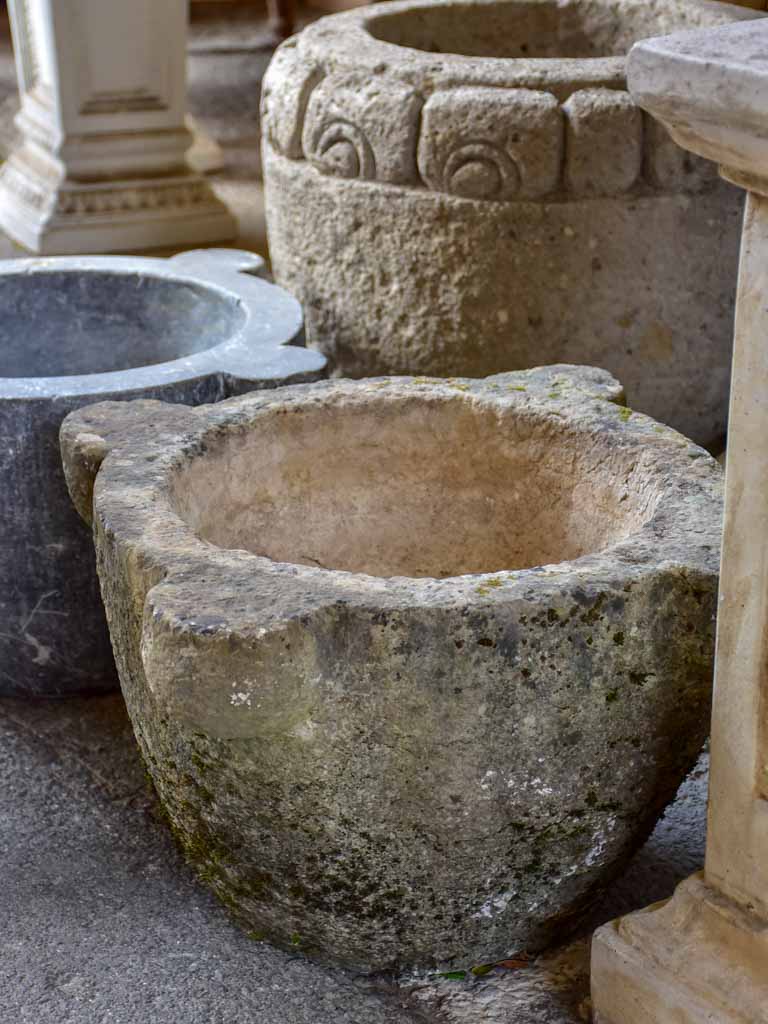 Very large granite pharmacy mortar from Saint-Remy-de-Provence