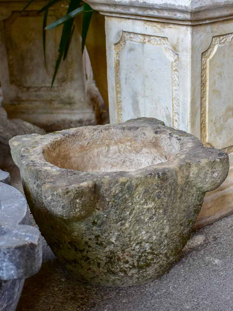 Very large granite pharmacy mortar from Saint-Remy-de-Provence