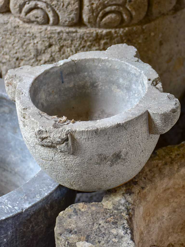 Antique kitchen stone mortar